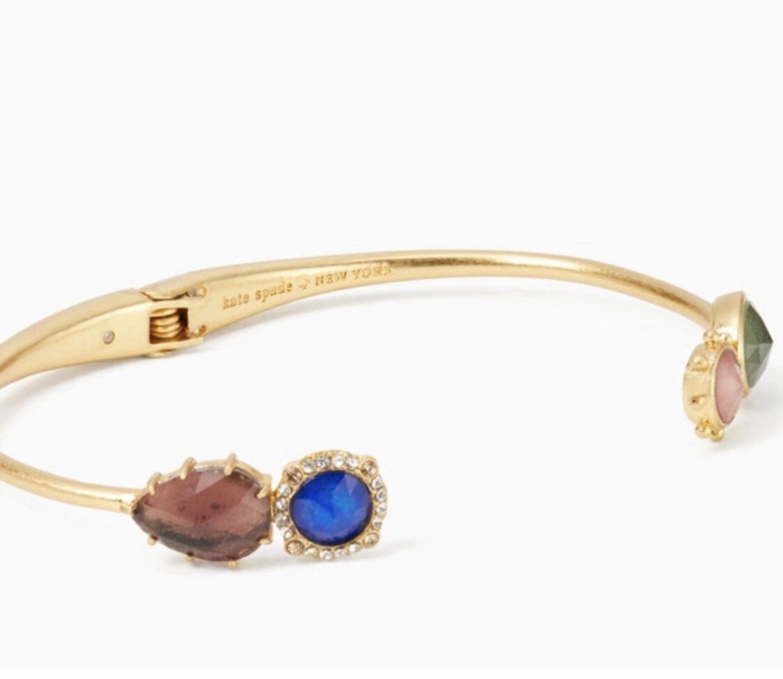 KATE SPADE O0R00155 ブレスレット　Ⓣ Yours Truly Pave Open Hinge Cuff | Kate Spade Outlet