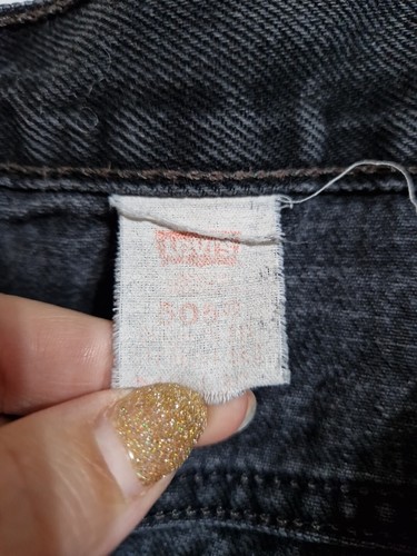 Levi's Black 505 W40 L30 Mens Straight Leg - Picture 12 of 14