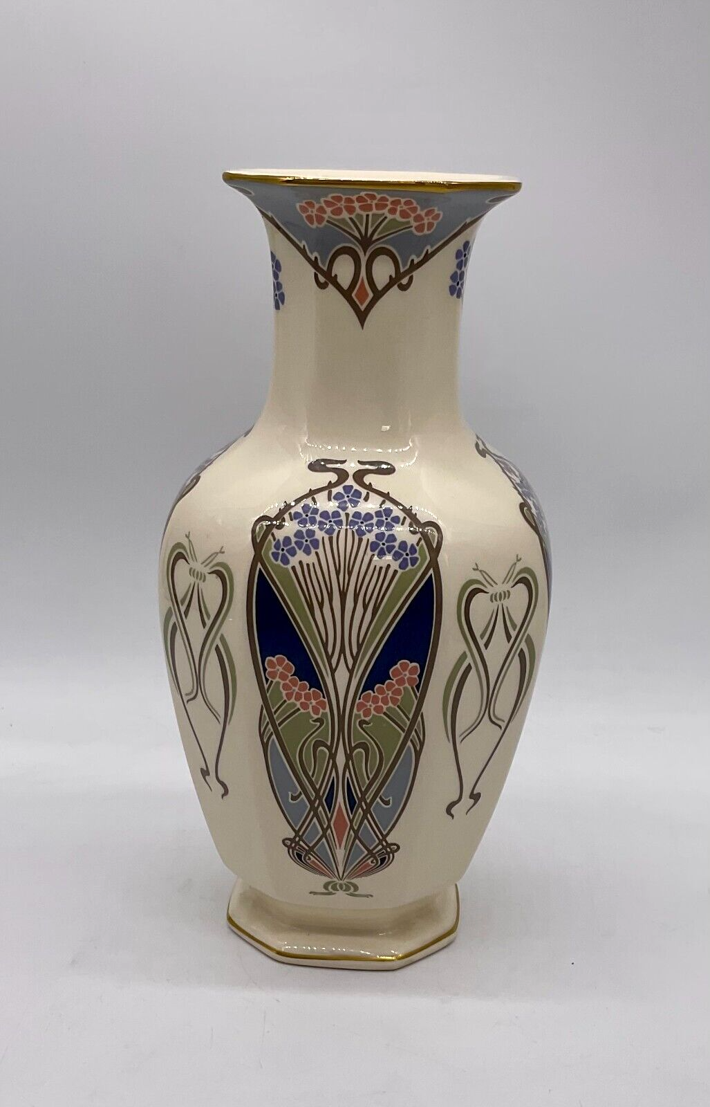 Liberty London Art Decostyle vase Ianthe 1987 Mason's Ironstone E8 eBay