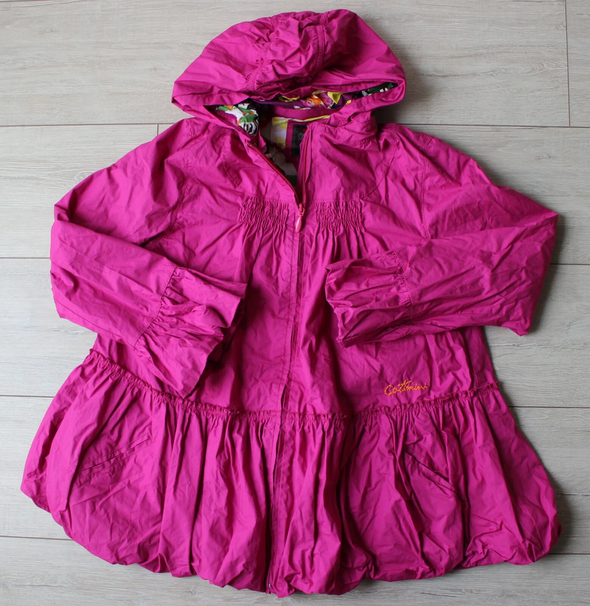 Manteau Coupe-vent Catimini Fille 12 Ans Violet/fuchsia 100% Coton - Occasion Très Bon état