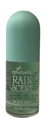 2 Bottles Love s by MEM  Rain Scent  Body Mist Spray 1.5 fl oz glass bottle  90s