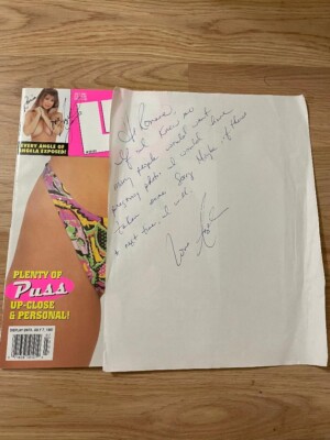 Vintage 1997 Angela Summers Signed Magazine & Hand-Written Letter/Free Shipping!