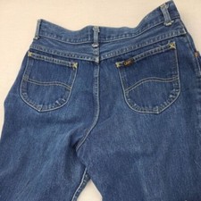 Lee Jeans Womens 12 Blue Mom High Waisted USA Made Denim 80's 90's 27x29 VTG