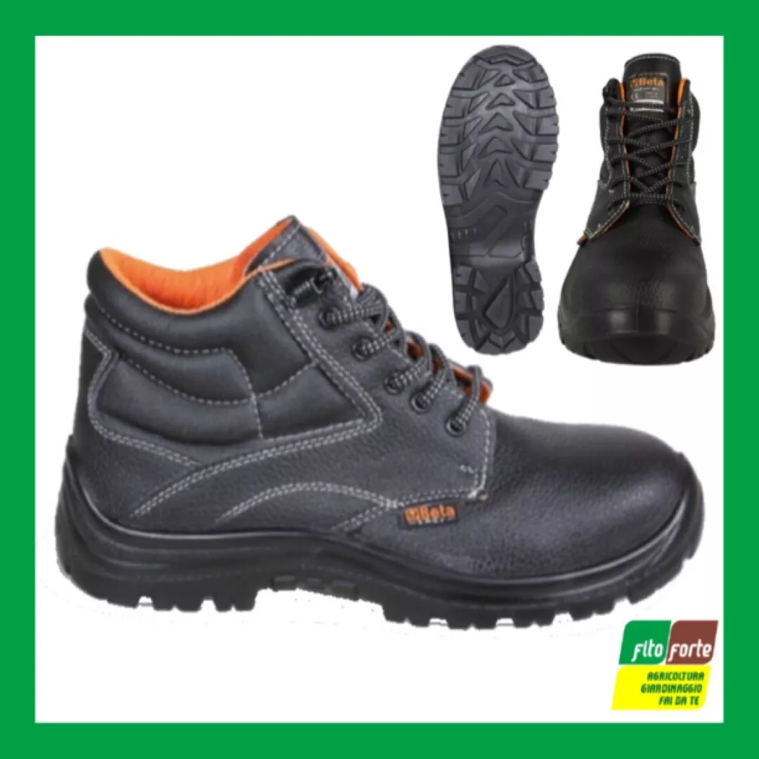 SCARPE ANTINFORTUNISTICHE ALTE BETA IN PELLE IDROREPELLENTE LAVORO 7243EN