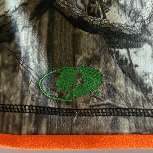 Mossy Oak Men’s Camo/Orange Fleece Lining Hunting Beanie OS - Picture 2 of 6
