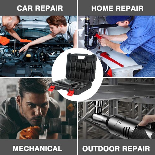 20PCS 8-32mm Impact Socket Set 1/2" Metric Imperial Tool Drive Air Garage Deep - Picture 10 of 14