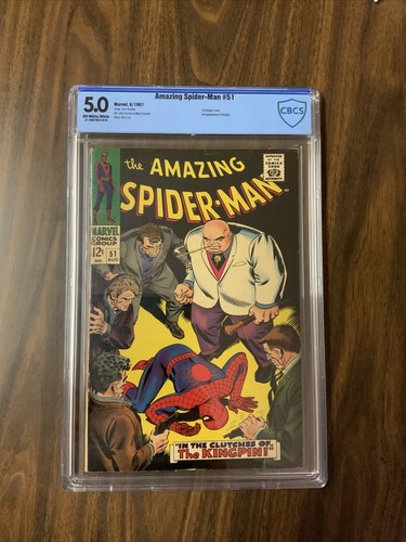 Amazing Spider-Man #51 CBCS 5.0 OW/W  1st Kingpin Cover Second 2nd Appearance