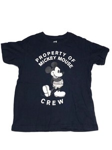 Uniqlo Kids Ut Disney Boys Shirt Size 7 8 Blue Property Of Mickey Mouse Crew Ebay