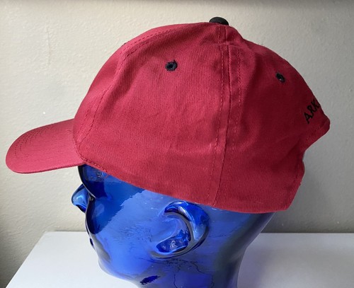 Arkansas Razorbacks Baseball Hat Red Embroidered Hog Snapback - Picture 3 of 10