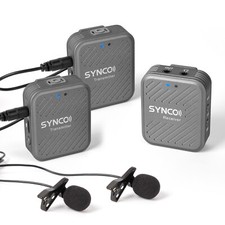 SYNCO G1(A2) Wireless Lavalier Microphones 2.4G Lapel Mic for Camera Smartphone