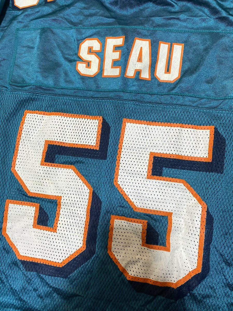 マイアミ・ドルフィンズ SEAU 55　ゲームシャツ なんでも鑑定団よりも驚き！ NFL MIAMI eBay | SEAU #55 XL