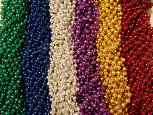48 Birthday Party Favors Mardi Gras Beads Necklaces 4 dozen - Picture 2 of 2