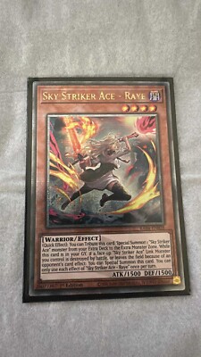 Yugioh EU English Sky Striker Ace - Raye (New Art) RA04-EN026 Quarter Century SR