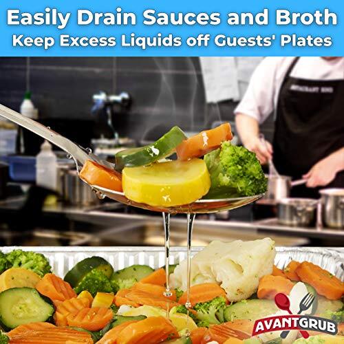 Super Strong Ergonomic 11 In Serving Spoon 3 Pk. Big Slotted Stainless Steel Spo - Picture 8 of 8