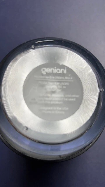 Cool Mist humidifier, Geniai 250ml model kw-jsq10 black, desk top model w/wick - Image 2 of 4