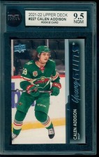 2021-22 Upper Deck #227 Calen Addison Young Guns Rookie Card KSA 9.5 NGM