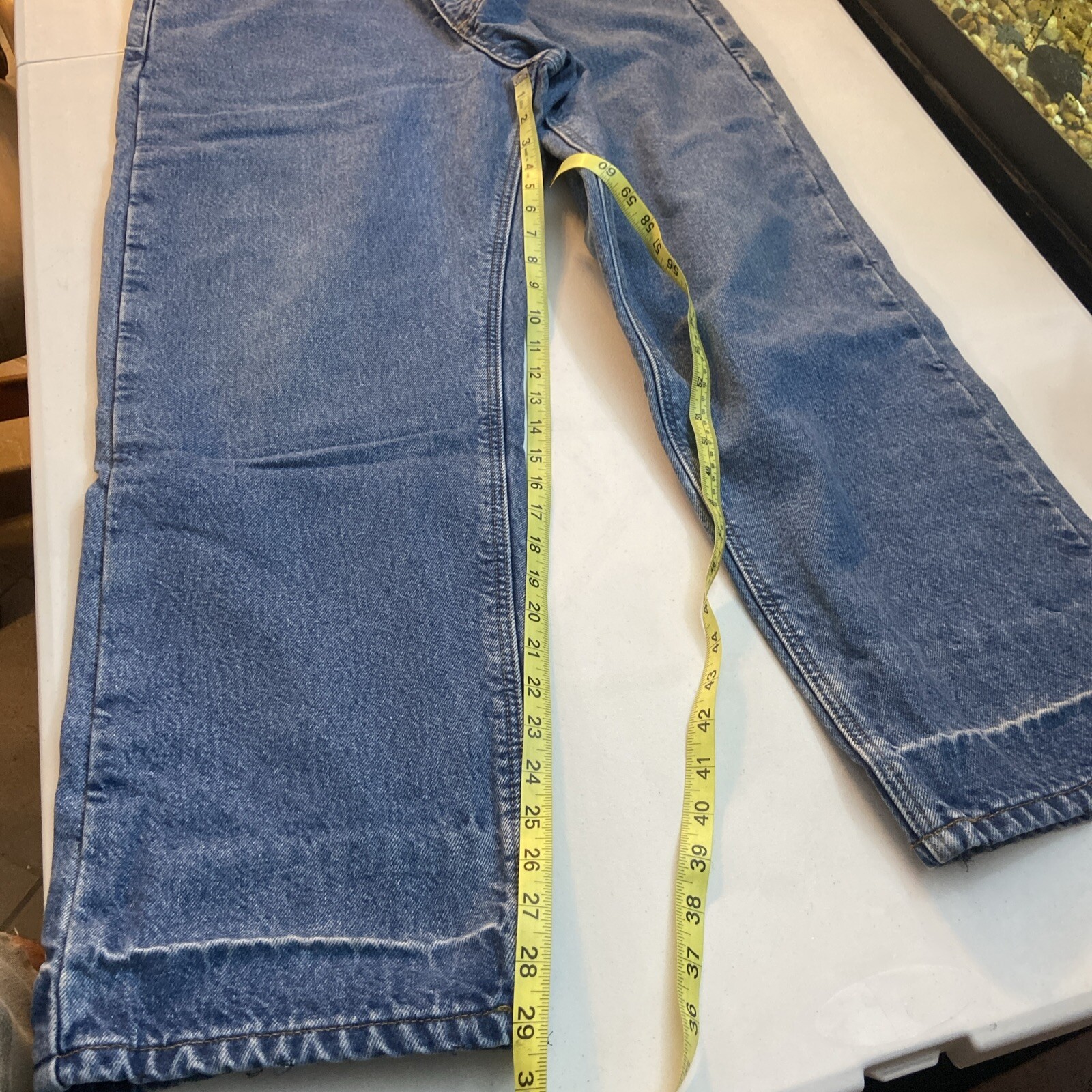 Carhartt Lined Jeans 36x29 Mens Blue thumbnail 7