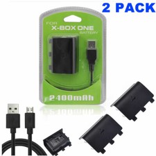 Battery 2Pack for Xbox One/S/X/Elite Controller with Micro-USB Charging Cable