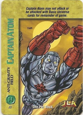Marvel OVERPOWER CAPTAIN ATOM - Anti-Gravity Field - OPD - JLA - Very Rare