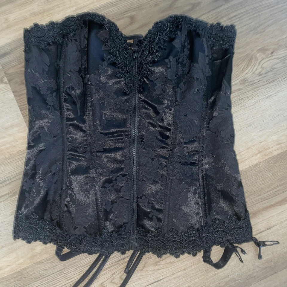 Shirley of Hollywood Corsé Negro SEXY Peluche Talla 36 OFERTA 4 CARIDAD ❤️blt4i1 Foto 3 de 4