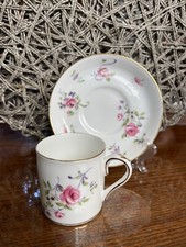 Crown Staffordshire Vintage Fine Bone China Cup Saucer Set Tea England