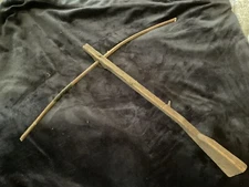 Antique Hand Carved Toy Crossbow Primative