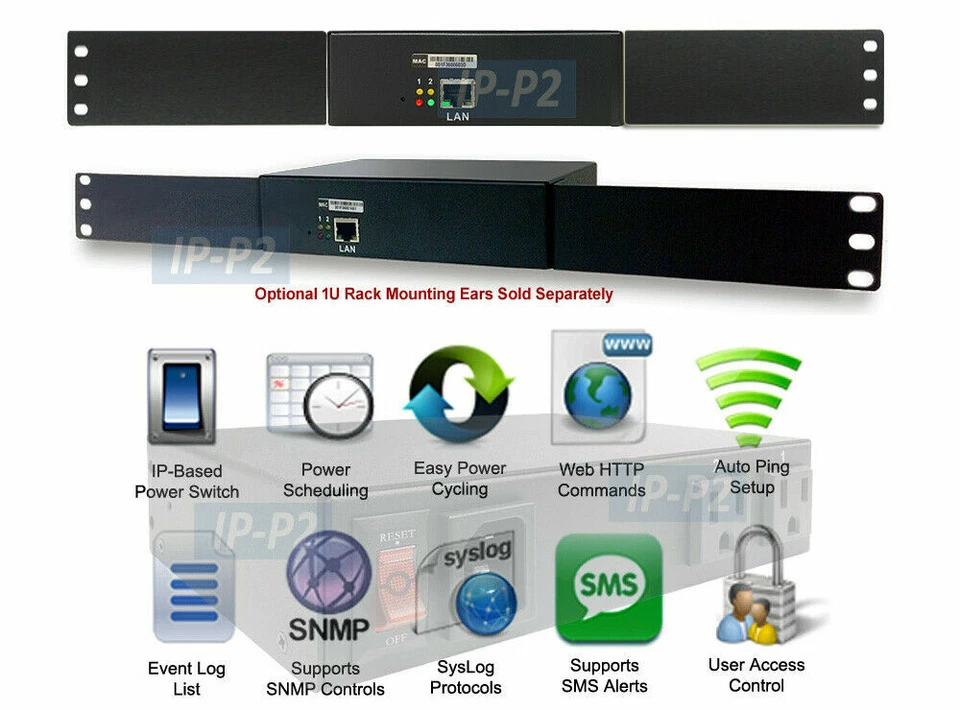 Professional Remote IP Power Distribution PDU With 2 AC Outlets - Image 3 of 4