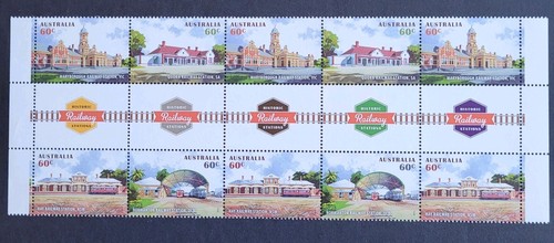 Historic Railway Stations - 2013- MUH Gutter Block