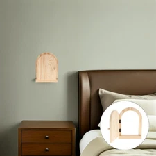 Wooden Switch Protection Box Bathroom Outlet Stickers Fairy Door for Wall