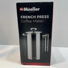 Mueller French Press Stainless Steel Coffee Maker 1L 34 OZ MU-SSHYDPRESS