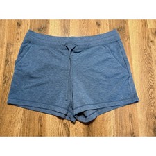 32 Degrees Cool Womens Blue Heathered Lounge Shorts Drawstring Pockets Size L