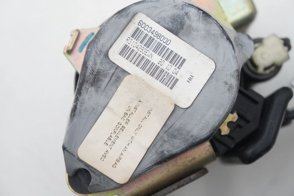 Retractor de cinturón de seguridad delantero derecho pasajero 1BD961X9AA OEM Dodge Viper 2003-10 Foto 4 de 4