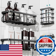 Yasonic Shower Caddy Adhesive 5-Pack Rustproof Shower Organizer Holder No