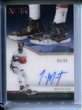 2021-22 Panini Noir Sneaker Spotlight Ja Morant #SNS-JAM AUTO #93/99
