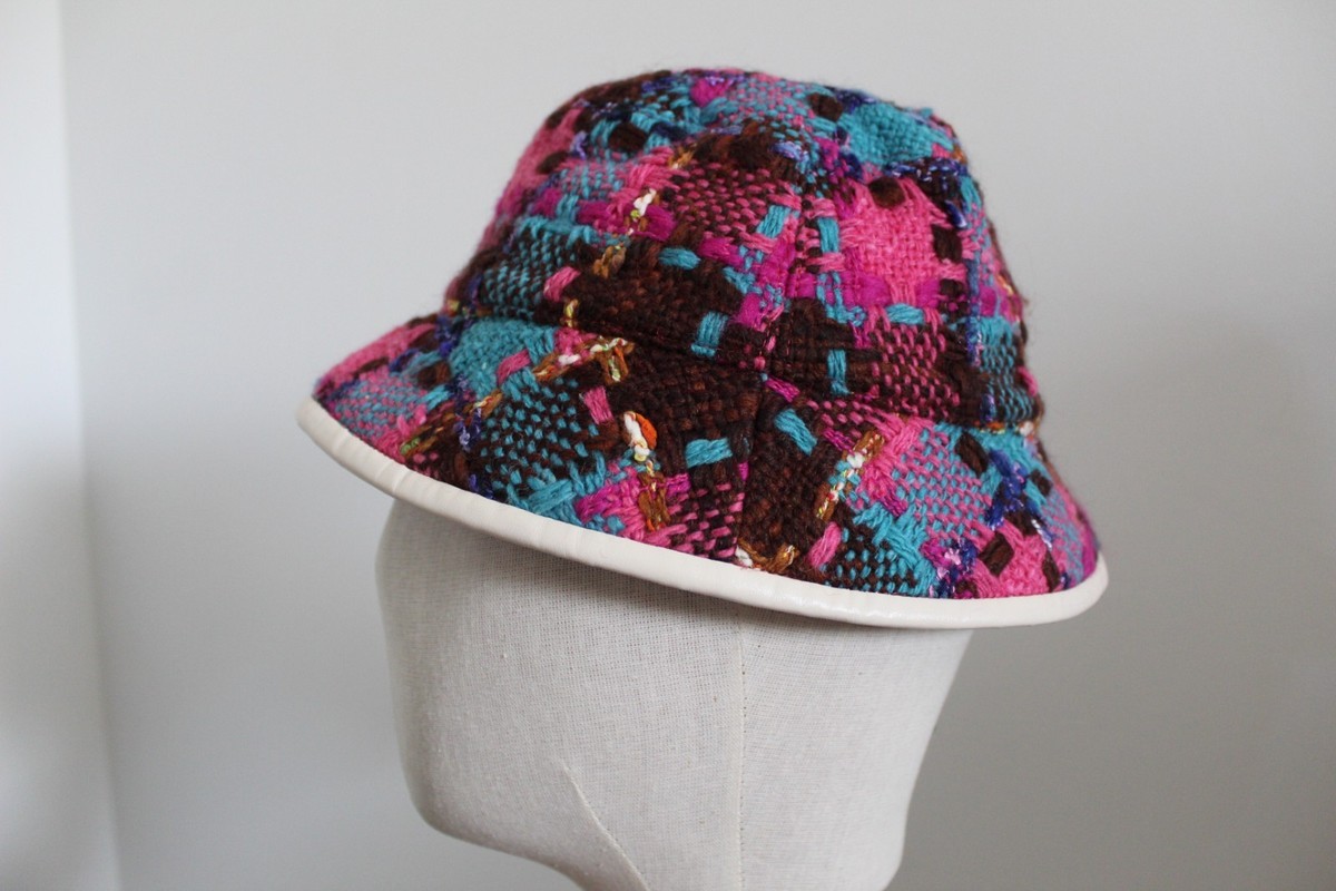 Gucci Tweed Colorful Bucket Hat Small NWT Brand New NWT GUCCI GG Elevation Tweed Spicy Multicolor Hat Bucket M  main image 2