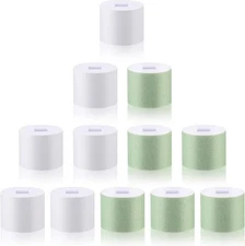 Maitys 12 Pieces Nail Buffer Refills Electric Manicure Pedicure Green,white 
