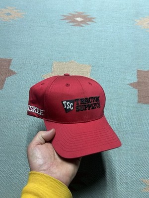 Tractor supply co strapback hat cap Huskee Cub Cadet farm red adjustable TSC