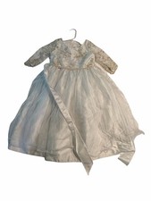 Sweet Kids USA White Lace  Tulle Flower Girl Dress Rhinestone Sash Style SK871