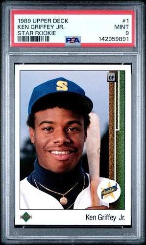 Ken Griffey Jr 1989 Upper Deck #1 Star Rookie RC - PSA 9 Mint