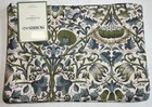 MORRIS & CO PLACEMATS (6) LODDEN GREEN RED TAN FLORAL 13 x 19 100% COTTON NWT