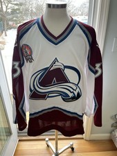 Patrick Roy Authentic CCM  Colorado Avalanche Hockey Jersey 58G 2001 Stanley Cup