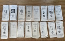 Lot - 16 Vintage Stanley Tool Blueprints/Plans, Furniture - Boat, Lamp Etc. RARE