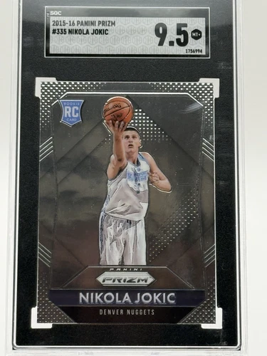 2015-16 Panini PRIZM #335 Nikola JOKIC SGC 9.5 Rookie RC!
