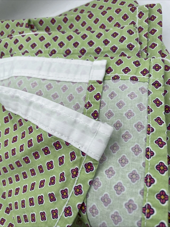 Ralph Lauren Studio Seaville Flor Verde Rosa, Sábana Plana Completa Nueva Sin Etiquetas Foto 3 de 3