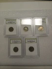 5- Slabbed,NO DATE, Indian/Head Buffalo Nickels 1913-1938