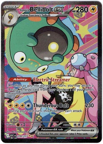 Iono's Bellibolt ex Pokemon Ascended Heroes 279/217 Near Mint