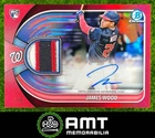 James Wood RC 3/5 2025 Bowman Chrome Auto Patch Red Washington #BCAR-JW