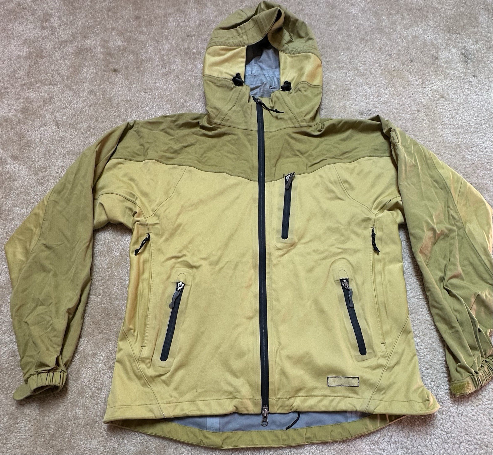 REI Elements Jacket Women’s Large Green/Yellow Fu… - image 1