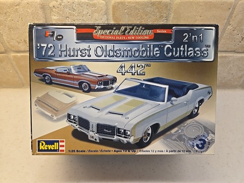 Revell 72 Hurst Olds Oldsmobile Cutlass 442 Convertible 2N1 !!Sealed ...