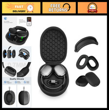 Smart Case for AirPods Max - Sleep Mode, Silicone Earpad Covers, Anti-Scratch He